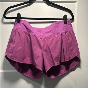 Lululemon Athletica Purple Athletic Shorts Mid rise 4” inseam